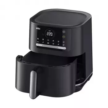 Braun Household 2-in-1 Hot Air Fryer MultiFry 5 HF 5054I (Melns, 2000 W, 6,0 L grozs)