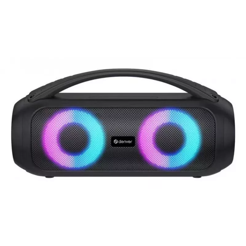 Denver BTG-618 Pārnēsājams Bluetooth Party Skaļrunis 200W ar LED Gaismām, Melns