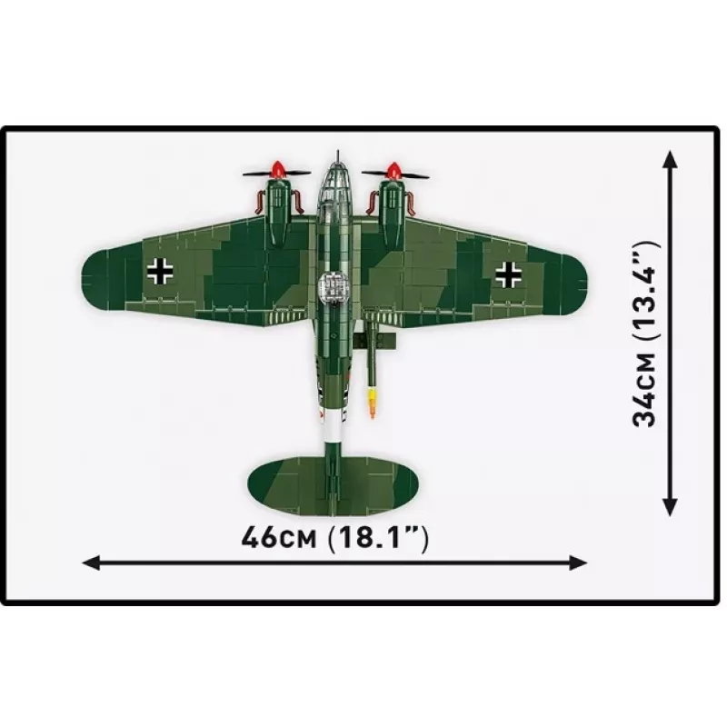 COBI Heinkel HE 111 H-22 ar V1 lidojošo bumbu konstrukcijas bloku komplekts, 927 gabali