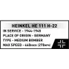 COBI Heinkel HE 111 H-22 ar V1 lidojošo bumbu konstrukcijas bloku komplekts, 927 gabali