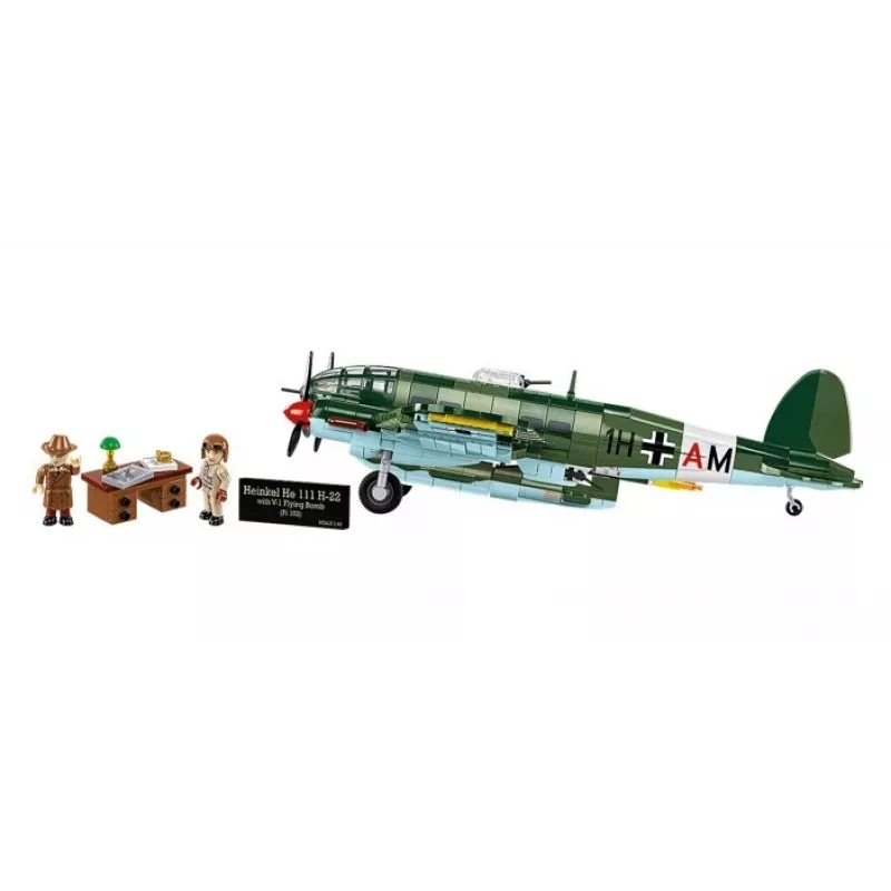 COBI Heinkel HE 111 H-22 ar V1 lidojošo bumbu konstrukcijas bloku komplekts, 927 gabali