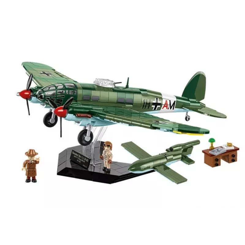 COBI Heinkel HE 111 H-22 ar V1 lidojošo bumbu konstrukcijas bloku komplekts, 927 gabali