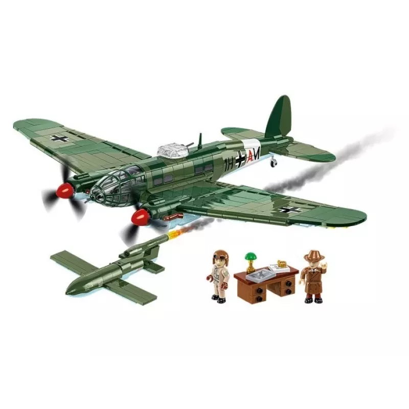 COBI Heinkel HE 111 H-22 ar V1 lidojošo bumbu konstrukcijas bloku komplekts, 927 gabali