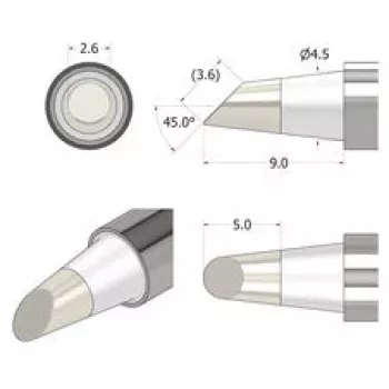 iFixit FixHub Lodēšanas Uzgalis Konisks-Kalts 2.6 mm Sudrabs