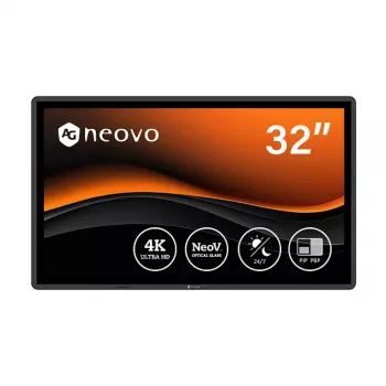 AG Neovo QX3202 32 collu 4K UHD MVA LED monitors 3840x2160 350cd/m² 1000:1 5ms Melns