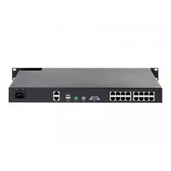 APC KVM1116R KVM Switch - 1 lokālais lietotājs, 16 porti, VGA, USB, 1U statīva montāža