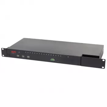 APC KVM1116R KVM Switch - 1 lokālais lietotājs, 16 porti, VGA, USB, 1U statīva montāža