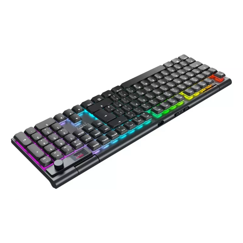 CHERRY XTRFY MX 10.1 Wireless Full-Size Mechanical Gaming Keyboard, Tri-Mode (USB-C, 2.4 GHz, Bluetooth 5.1), Cherry MX RGB Red Switches, Per-Key RGB, QWERTY, Black