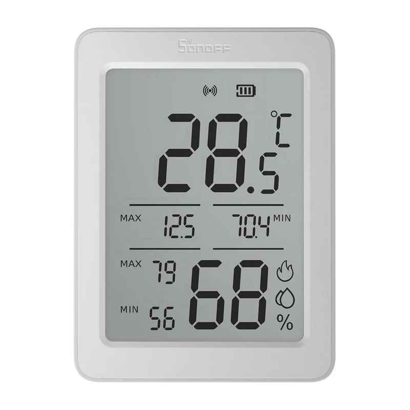 SONOFF AirGuard TH SNZB-02DR2 ZigBee LCD temperatūras un mitruma sensors