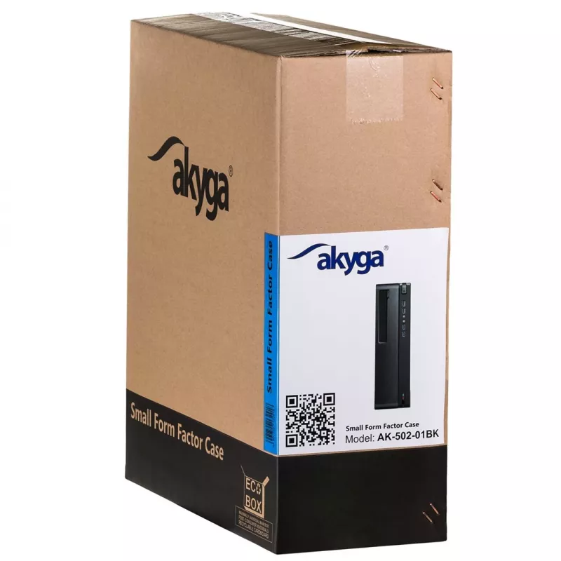 Akyga AK-502-02BK Midi Tower datora korpuss melns