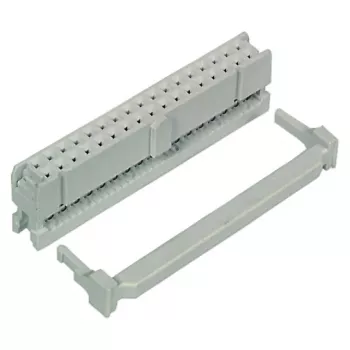 EFB-Elektronik Pfostenverbinder 16-Pin Header Grey 2.54mm Pitch Straight Male