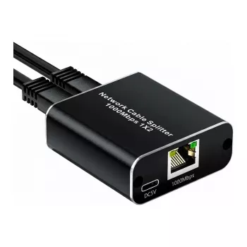 ALLNET ALL-NS1003 3-Port Gigabit Ethernet Nepārvaldāms Tīkla Slēdzis, Bez Ventilatora, Metāla Korpuss
