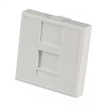 EFB Elektronik ET-25026 Centrālā plāksne 22.5x45mm 1 Keystone, taisna izeja, tīri balta (RAL 9010)