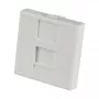 EFB Elektronik ET-25026 Centrālā plāksne 22.5x45mm 1 Keystone, taisna izeja, tīri balta (RAL 9010)