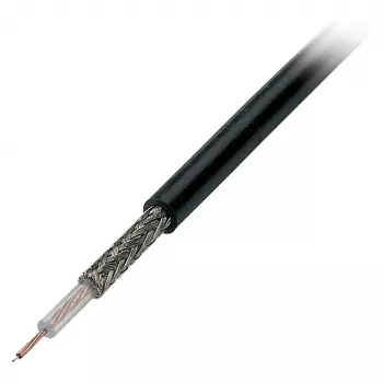 EFB Elektronik RG174 U koaksiālais kabelis, 50 omi, melns