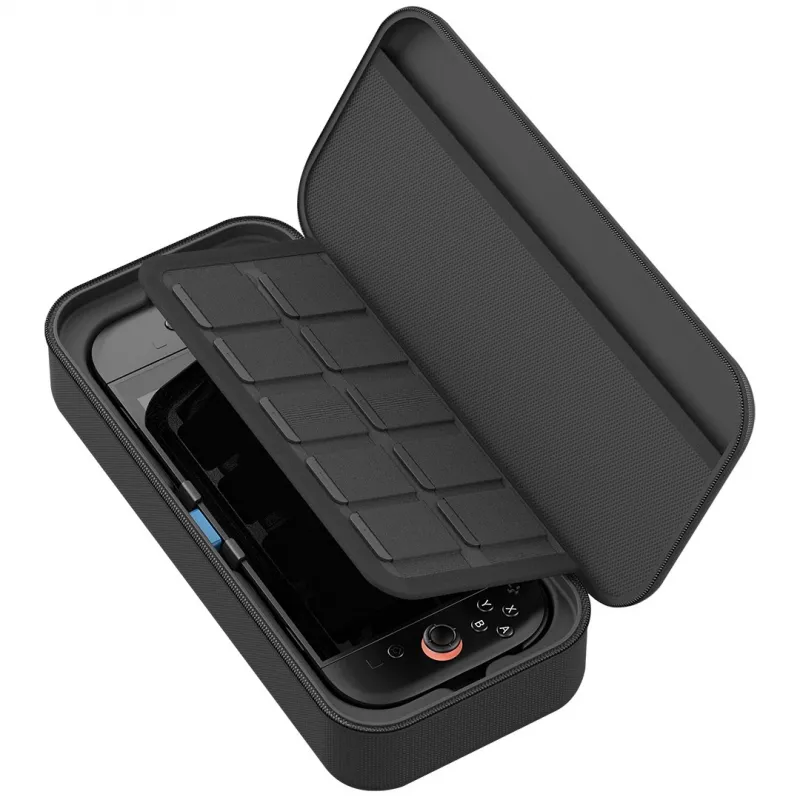 Venom Charging Case for Nintendo Switch 2 - Hard Shell Carry Case ar 10 000 mAh Power Bank, Melns