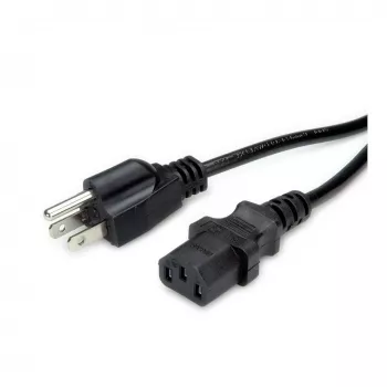 VALUE strāvas kabelis IEC 60320 C13 uz NEMA 5-15 (M) 125 V - 1,8 m - Melns