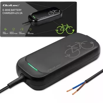 Qoltec E-Bike Charger 36V 42V 2A bez Kontaktdakšas
