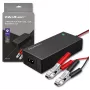 Qoltec 52665 Automātiskais akumulatoru lādētājs AGM GEL STD akumulatoriem, 24V 2A 48W, LED indikators, 1,8m kabelis