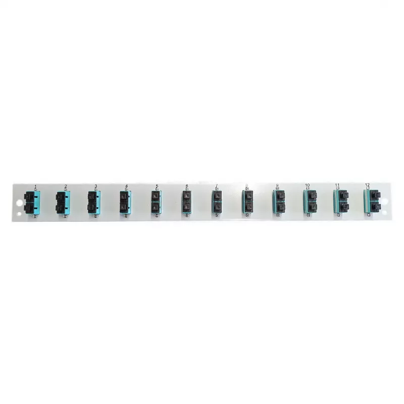 EFB Elektronik Populated Front Panel 12x SC Duplex OM3 Vertical Black