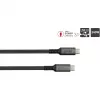 GoodConnections USB-C 2.0 (ST-ST) 3m Savienojuma kabelis ar tekstila apvalku 240W Antracīts