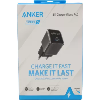 Anker Nano 20W USB-C lādētājs, PowerIQ 3.0 kompakts USB-C barošanas bloks melns