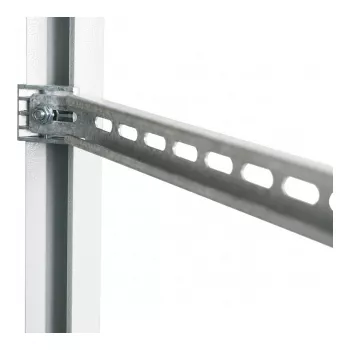 EFB Elektronik C-Profile Rail kabeļu atbalstam, dziļums 1000 mm, sudraba