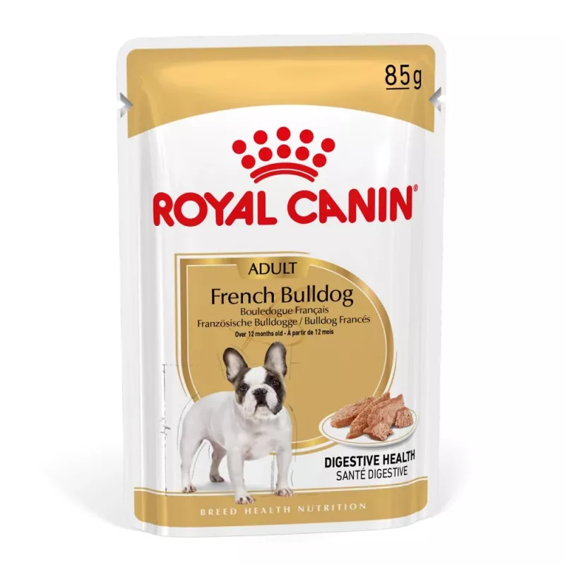 ROYAL CANIN French Bulldog Adult Digestive Health Loaf Box - Mitrā suņu barība - 12x85g