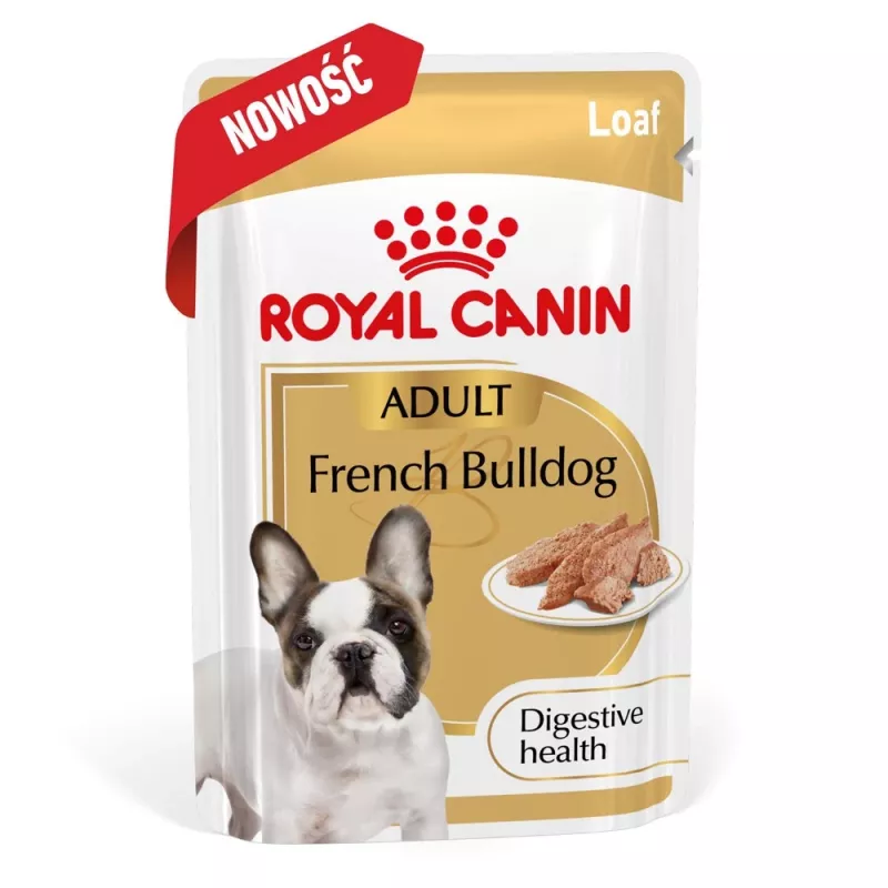 ROYAL CANIN French Bulldog Adult Digestive Health Loaf Box - Mitrā suņu barība - 12x85g
