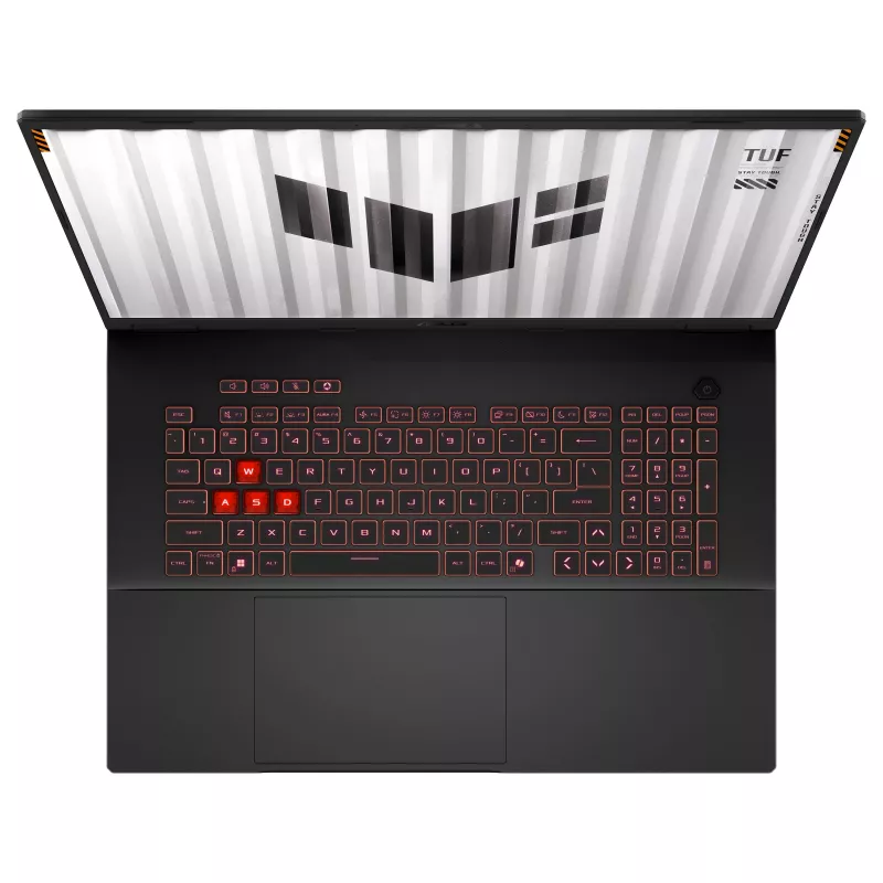 ASUS TUF Gaming A18 FA808UM-S8060W - 180° eņģu dizains - AMD Ryzen 7 260 / 3.8 GHz - Win 11 Home - GeForce RTX 5060 - 16 GB RAM - 1 TB SSD NVMe - 45,7 cm (18 collas)