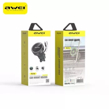 AWEI MagSafe X73 Auto Turētājs Ventilācijas Atverēm Melns