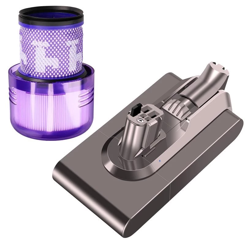 Extralink nomaināmais akumulators un filtrs Dyson V11 V15 SV46 SV47, 25,2V 4000mAh Click-in tipa