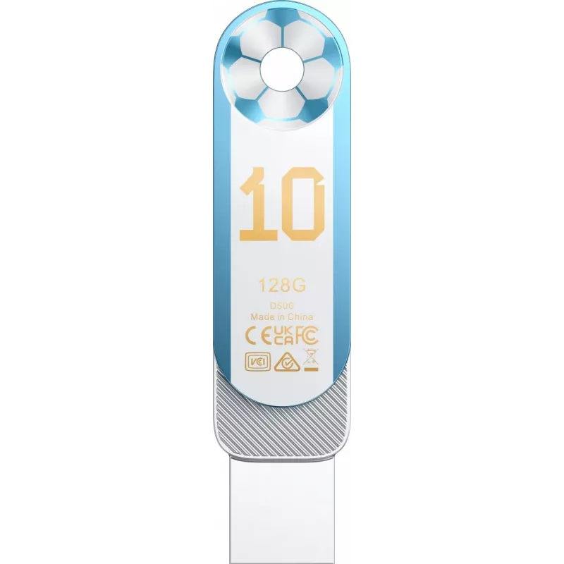 Lexar Dual D500 128GB USB-C/A 3.2 Zibatmiņa 400/360MB/s Balta