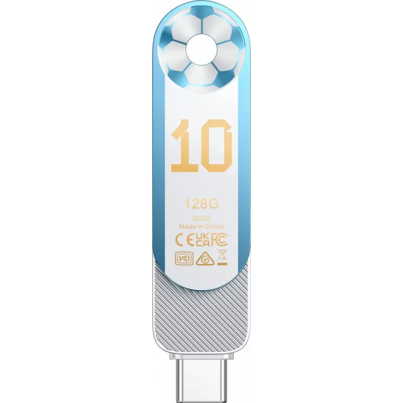 Lexar Dual D500 128GB USB-C/A 3.2 Zibatmiņa 400/360MB/s Balta