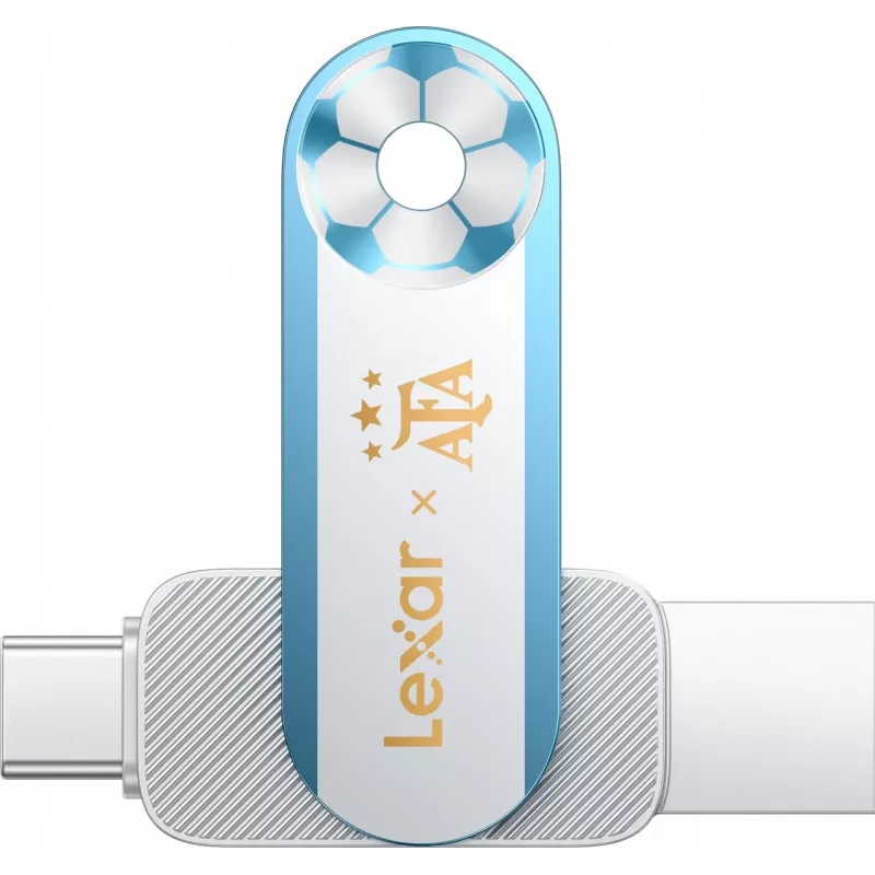 Lexar Dual D500 128GB USB-C/A 3.2 Zibatmiņa 400/360MB/s Balta