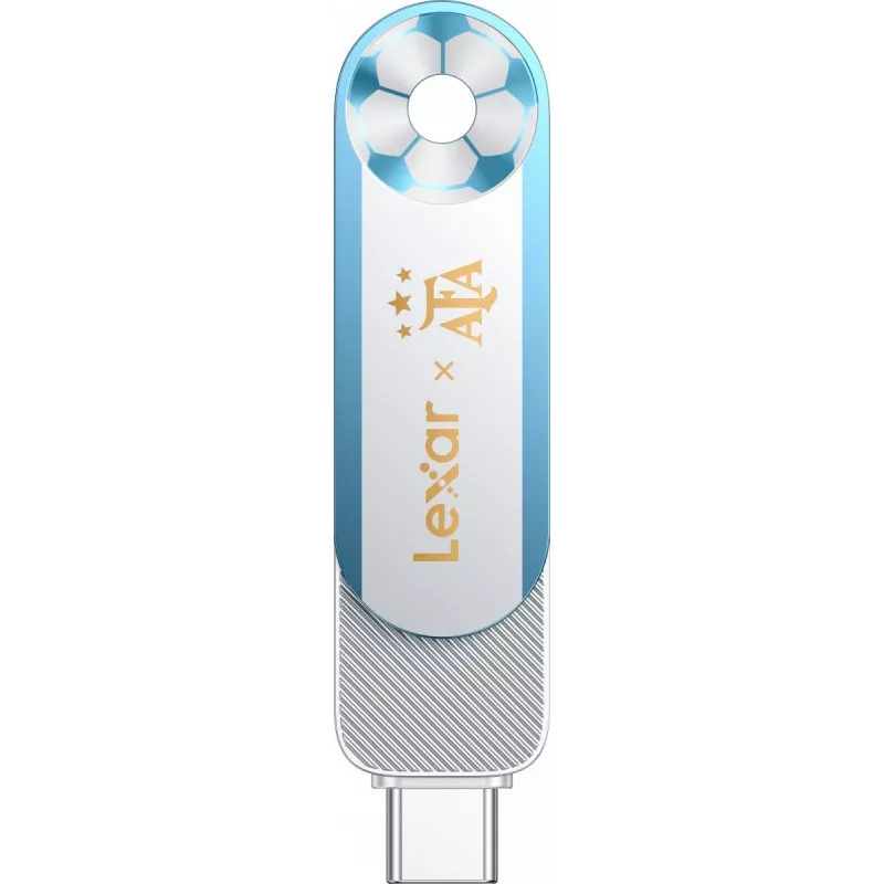 Lexar Dual D500 128GB USB-C/A 3.2 Zibatmiņa 400/360MB/s Balta