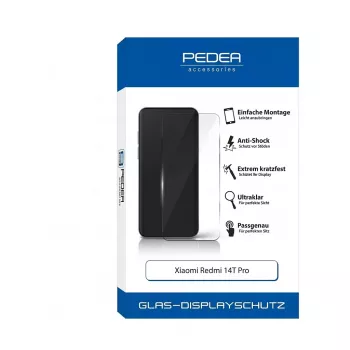 PEDEA Rūdīta stikla ekrāna aizsargs Xiaomi Redmi 14T (12270002)