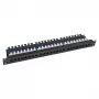 EFB-Elektronik ECOLAN Patch Panel UTP 24xRJ45 Cat.5e 19 inch 1U RAL 9005 Melns