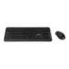 Targus AKM610FR Bezvadu tastatūras un peles komplekts - pilna izmēra - AZERTY - franču izkārtojums - melns