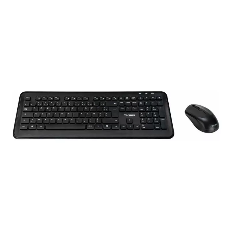 Targus AKM610FR Bezvadu tastatūras un peles komplekts - pilna izmēra - AZERTY - franču izkārtojums - melns