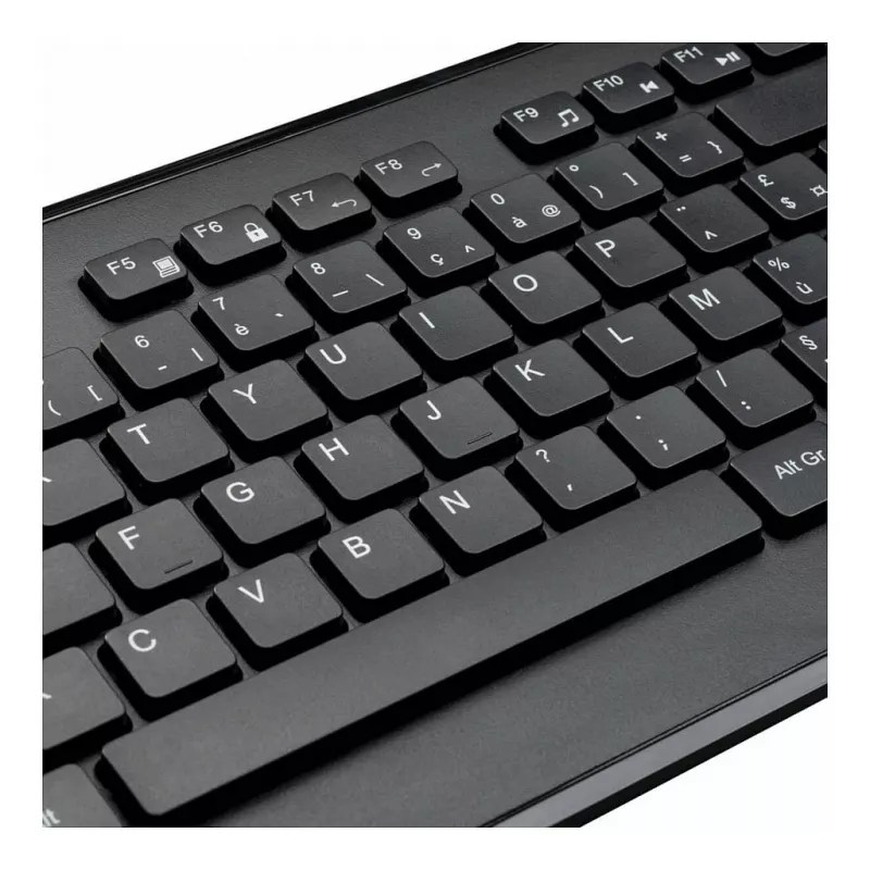 Targus AKM610FR Bezvadu tastatūras un peles komplekts - pilna izmēra - AZERTY - franču izkārtojums - melns
