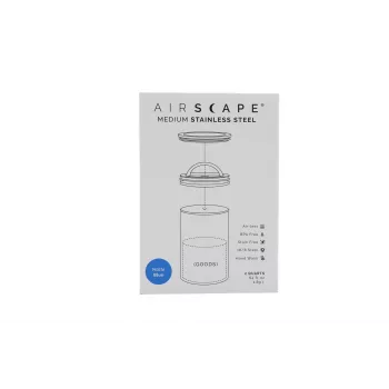 Airscape® Nerūsējošā tērauda aromāta trauks, vidējs, matēti zils