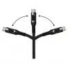 Good Connections USB 2.0 uzlādes un datu kabelis 100W ar digitālo displeju USB-C uz USB-C 1m Melns