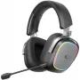 Rampage RETSU bezvadu pāri ausīm uzliekama spēļu austiņa Bluetooth 2.4G RGB melna