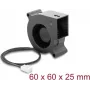 Delock Blower Fan 12 V DC 60 x 60 x 25 mm ar 3-pin ventilatora savienotāju, melns (67492)