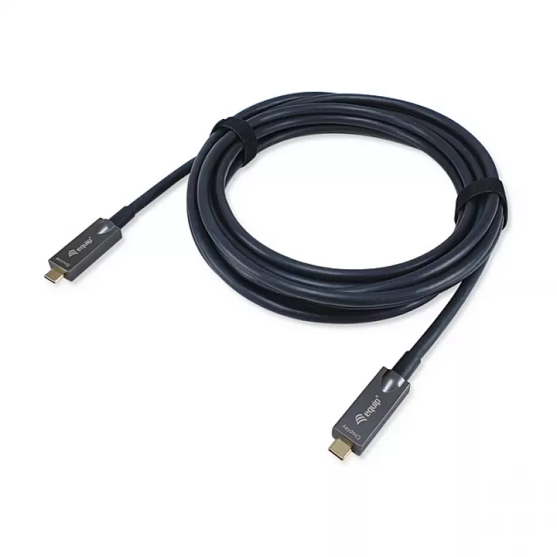 Equip USB-C 3.2 to USB-C Active Optical Cable 8K PD60W 5m Black