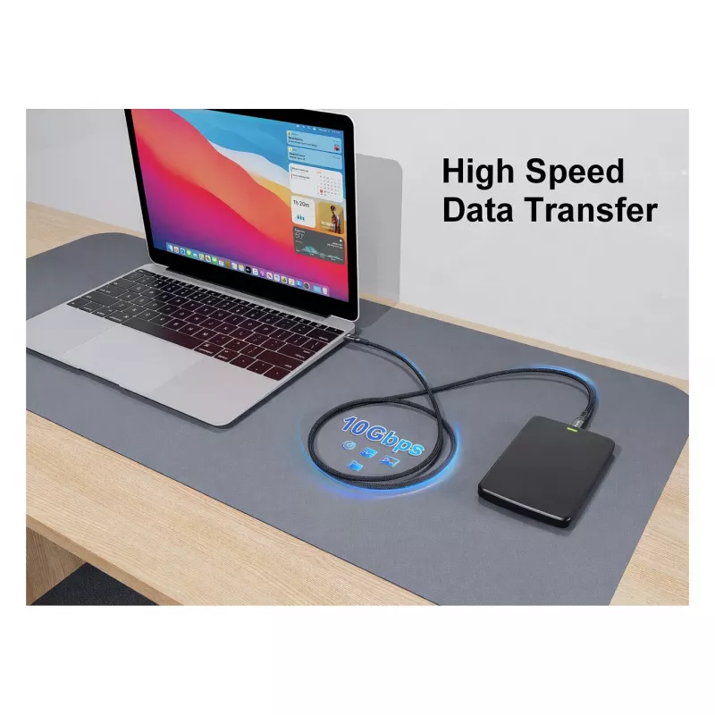 Equip USB-C 3.2 to USB-C Active Optical Cable 8K PD60W 5m Black