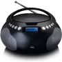 Lenco SCD-331BK Pārnēsājams CD radio ar Bluetooth, USB, FM radio, LCD displeju, Melns