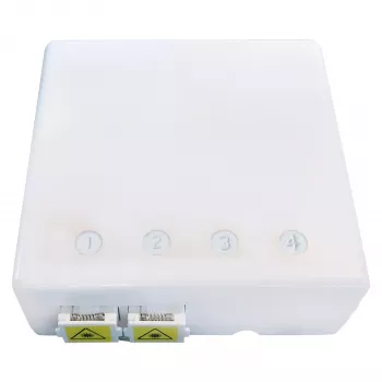EFB Elektronik FTTH kaste 4 SC-S vai LC-D savienotājiem 80x80 ar kabeļvadību, saraušanās versija