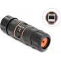 Delock RJ45 sieviešu uz RJ45 sieviešu kabeļa savienotājs Cat.6A ar M23.5 x 1.5 mm vītni, īss dizains, IP68 putekļu un ūdensnecaurlaidīgs
